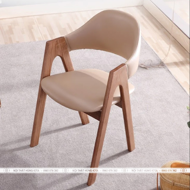 Ghế bàn ăn chân chữ A đẹp hiện đại