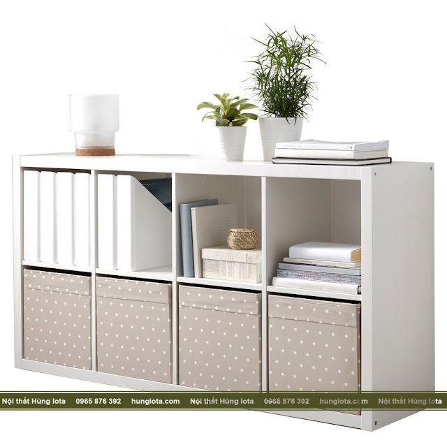 Tủ trang trí phòng khách 8 ngăn đẹp giá rẻ