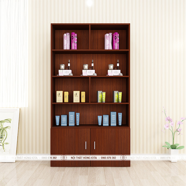 Tủ đựng đồ bằng gỗ đẹp giá rẻ màu cánh gián