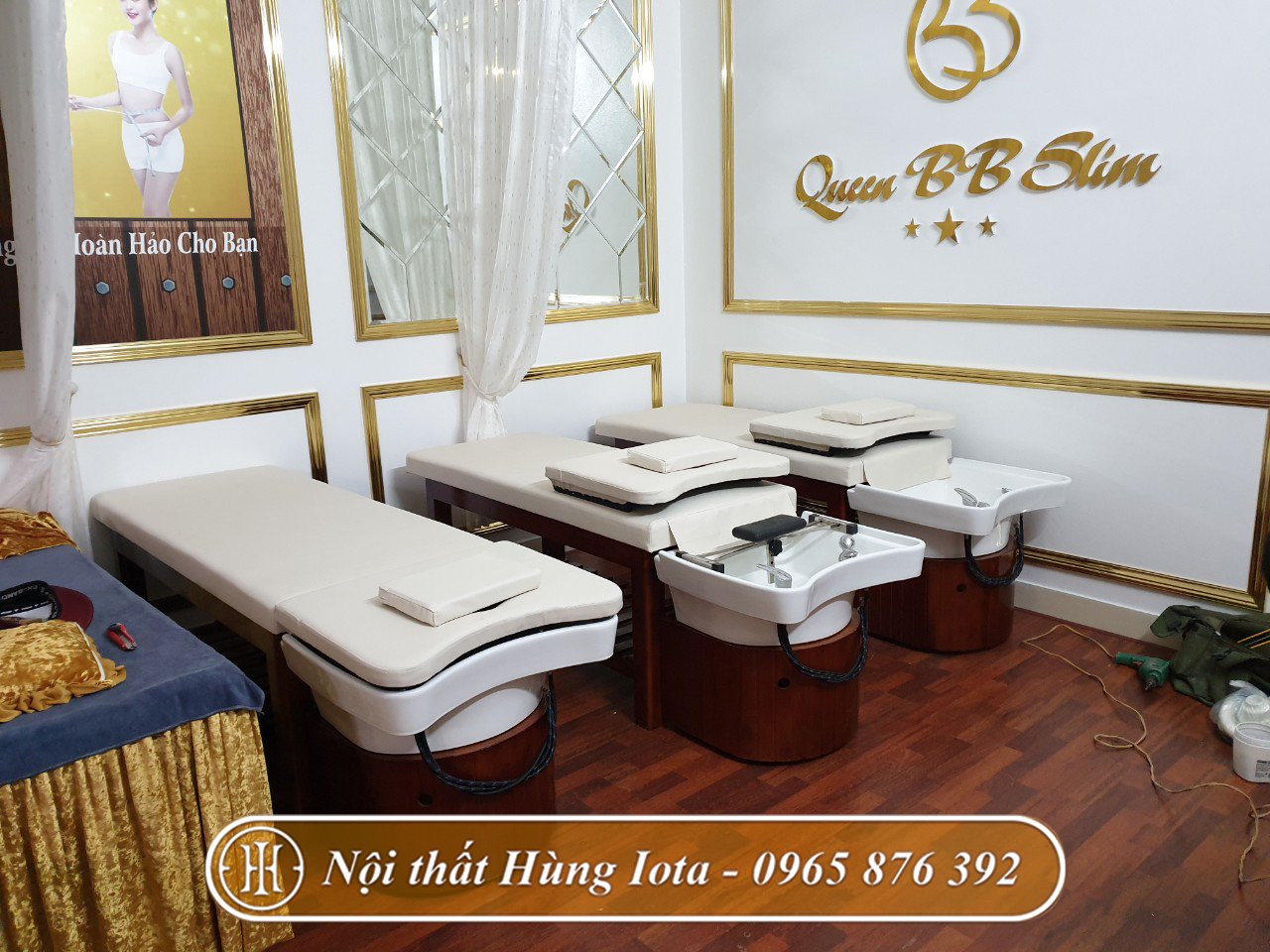 Giường gội đầu 2 trong 1 tại Bắc Ninh