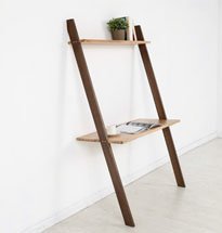 Kệ gỗ hình thang 2 tầng đa năng dùng làm bàn học, bàn làm việc KG26