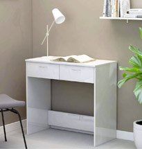 Bàn học nhỏ có ngăn kéo màu trắng đẹp tinh tế BGD39