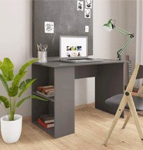 Bàn làm việc tại nhà màu xám có hộc đựng đồ 2 tầng BGD50