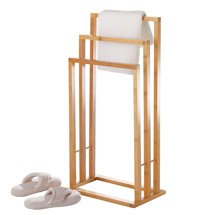 Giá treo khăn decor phòng tắm 3 tầng màu gỗ KG31