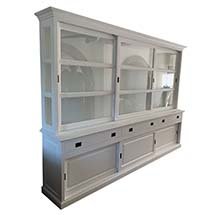 Tủ kính màu trắng 3 tầng size lớn mẫu mã hiện đại giá rẻ TSP78