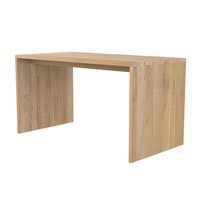 Bàn làm việc dài màu gỗ mộc mạc, thiết kế tối giản đẹp hiện đại BGD17