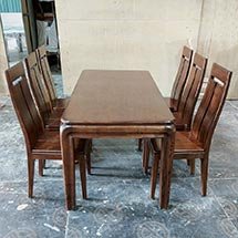 Bộ bàn ăn 6 ghế gỗ sồi chất lượng cao cấp, giá tốt cho gia đình BGA26