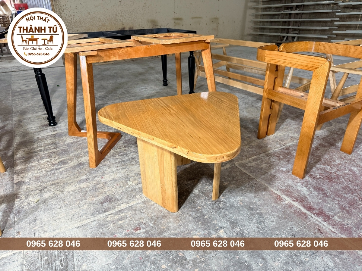 Bàn ghế trà sữa ở Kon Tum gỗ cao cấp