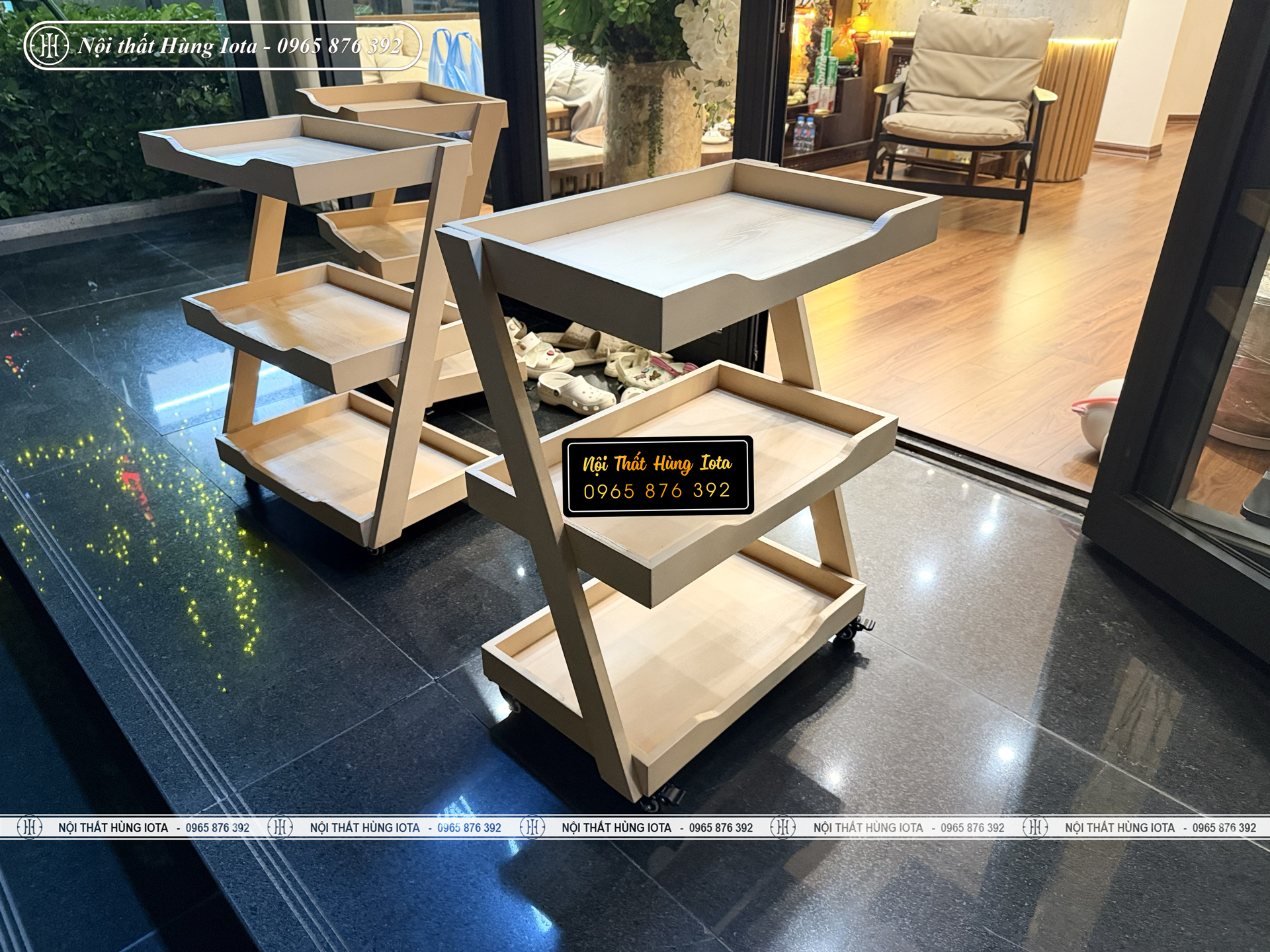 Xe đựng dụng cụ spa đẹp chữ Z