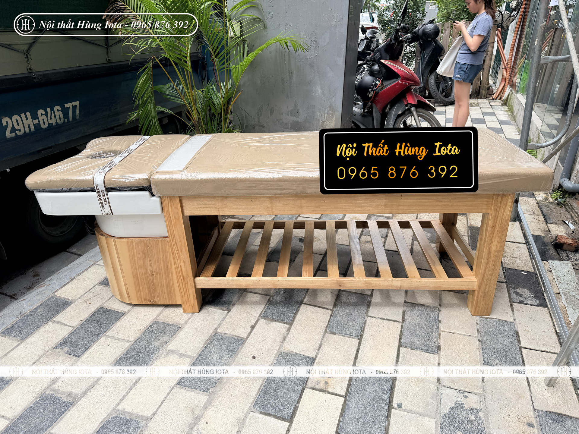 Lắp Đặt Giường Gội Đầu Bồn Sứ Ở Tây Hồ