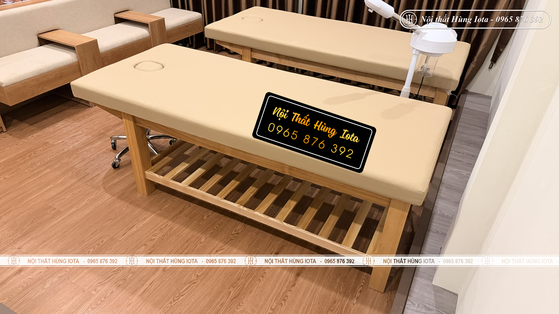 Giường Spa Gỗ Ở Tây Hồ Đẹp - Sản Xuất Theo Yêu Cầu