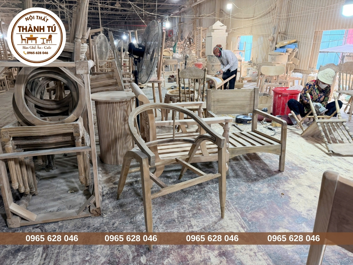 Bàn ghế trà sữa ở Kiên Giang gỗ cao cấp