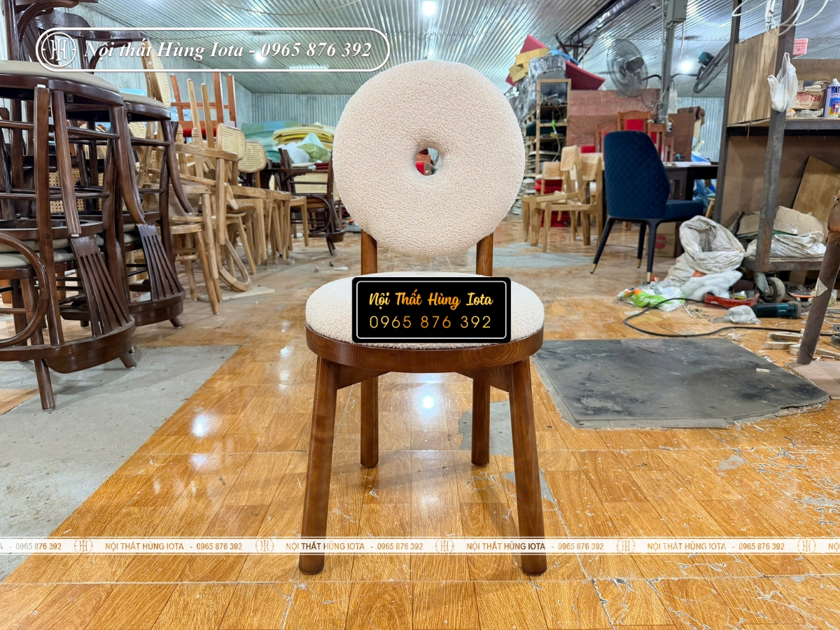 Ghế trà sữa donut lông cừu