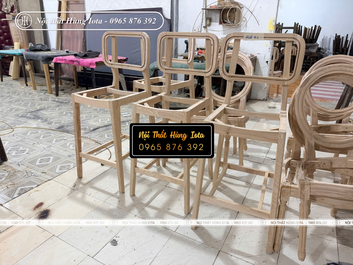 Xưởng sản xuất ghế bar mộc