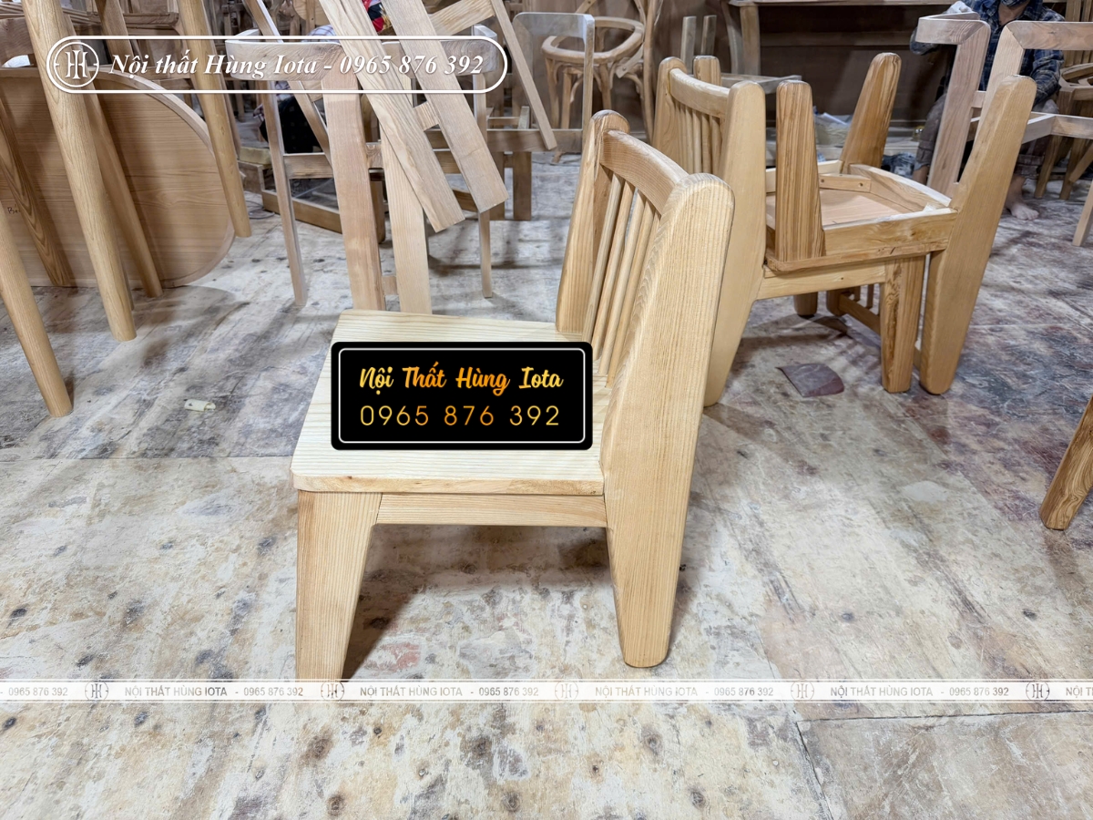 Xưởng sản xuất ghế cafe, ghế trà sữa tựa nan song