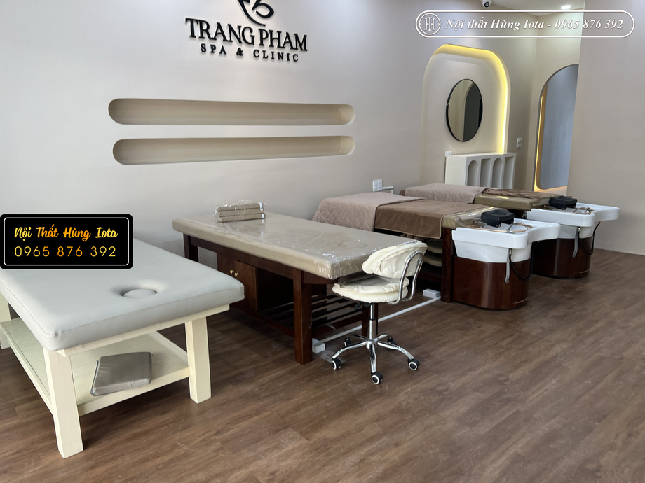 Giường gội đầu ở Lào Cai – Giường gội đầu dưỡng sinh 2 in 1